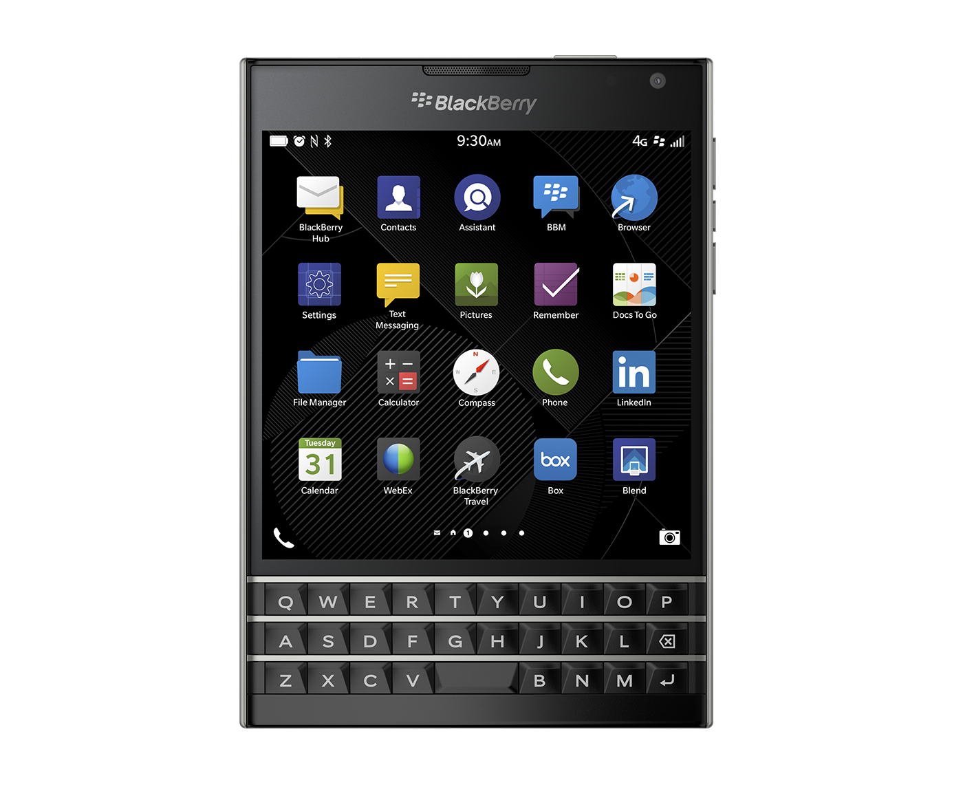 Smartphone BlackBerry Mobile PNG descargar imagen