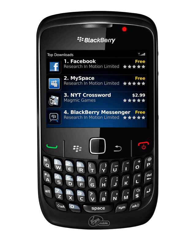 Smartphone blackberry mobile PNG foto