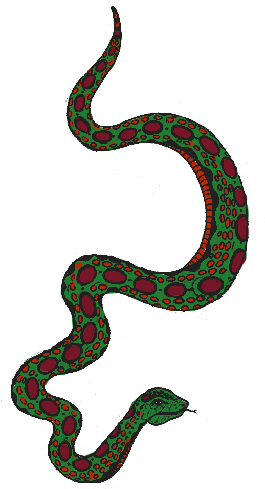 Snake Black Mamba Emoji PNG Transparent Image