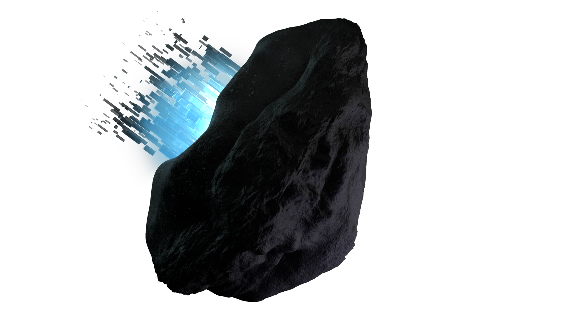 Raum Asteroid PNG-Bildhintergrund