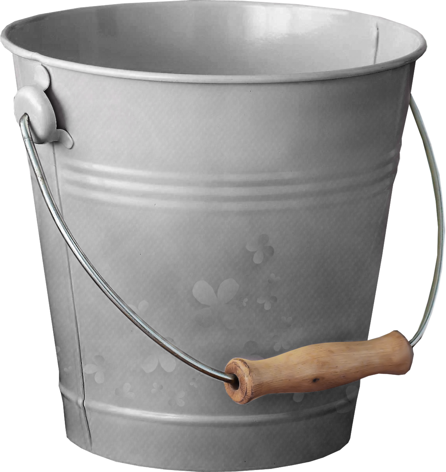 Steel Bucket PNG High-Quality Image