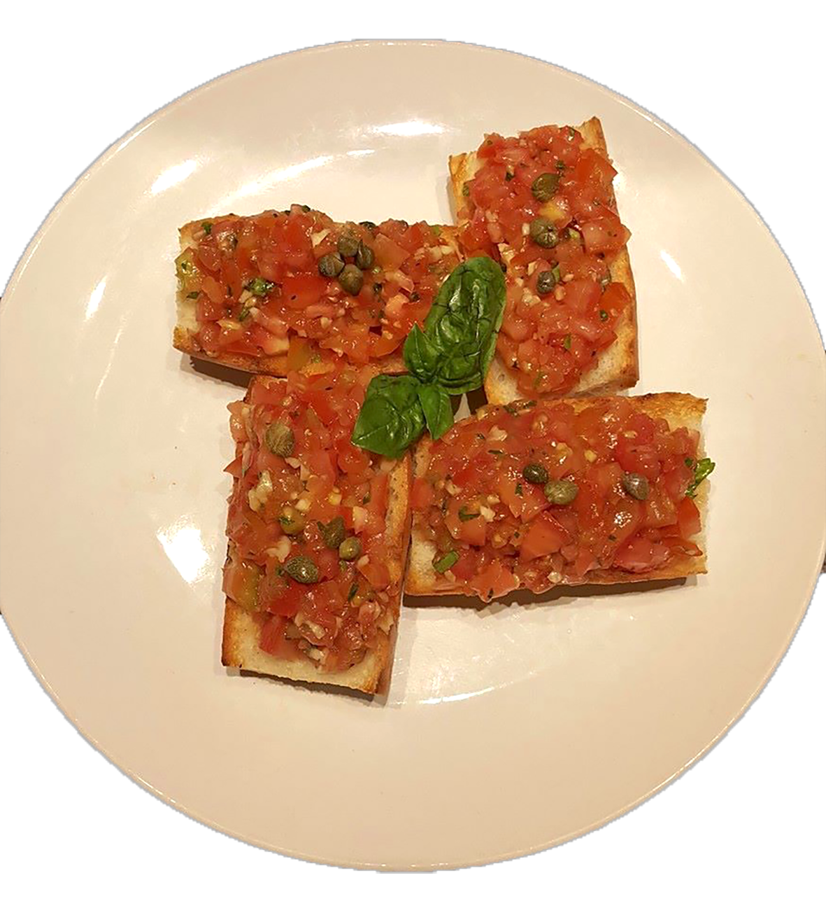 Traditional Bruschetta PNG Transparent Image