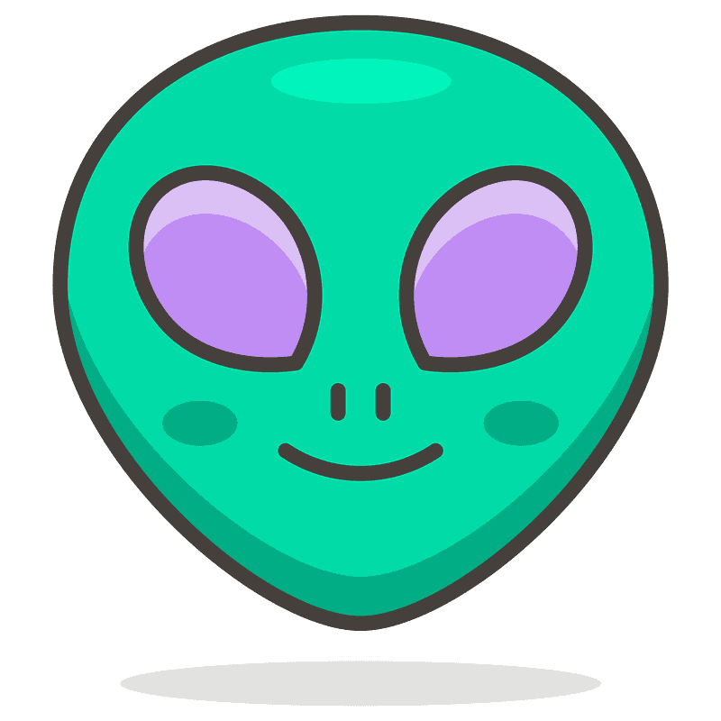 Vector Alien Emoji PNG High-Quality Image