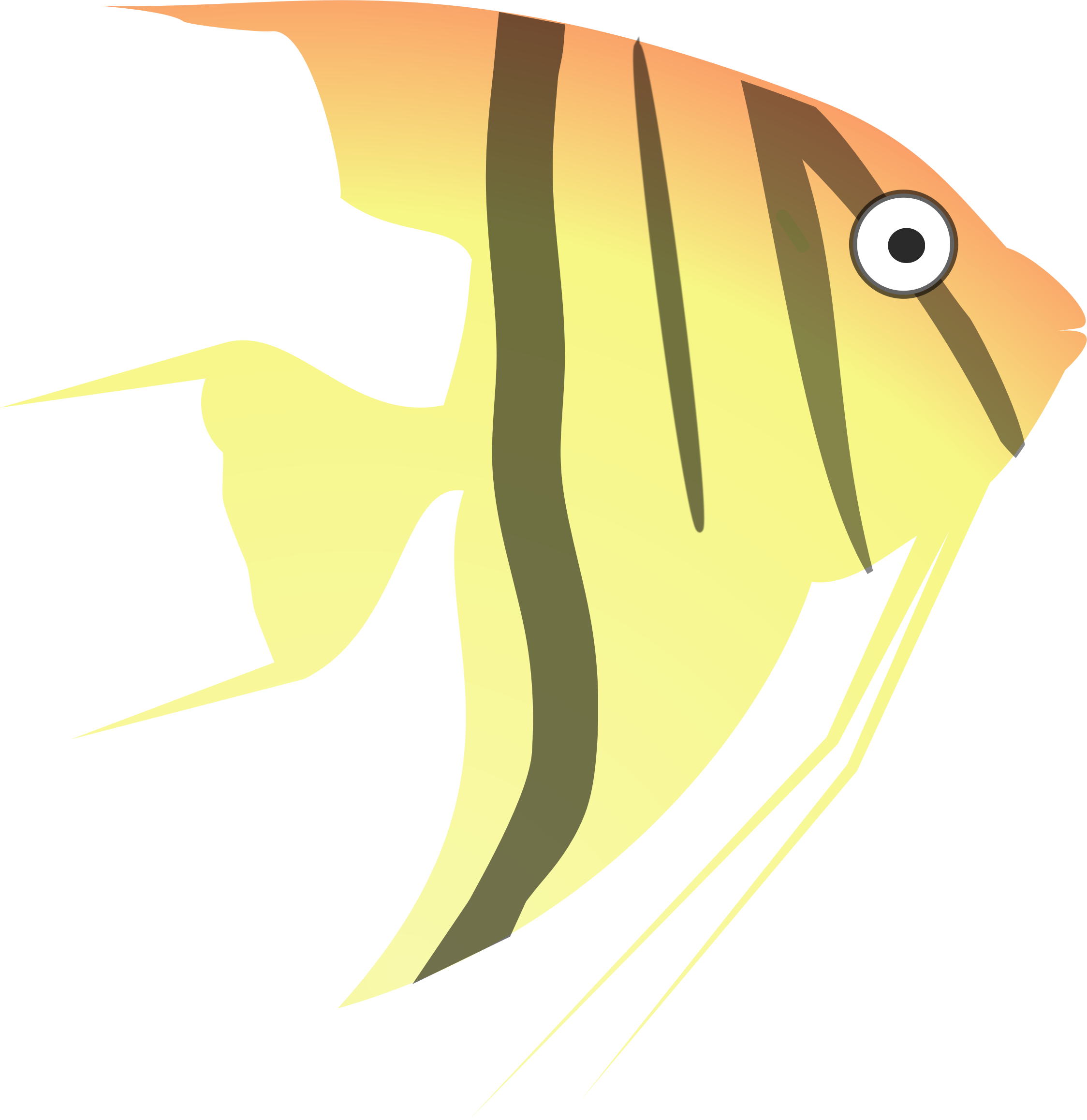 Vector Angelfish PNG Transparent Image