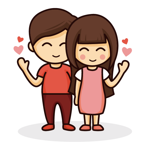 Vector Anime Couple PNG Download Image