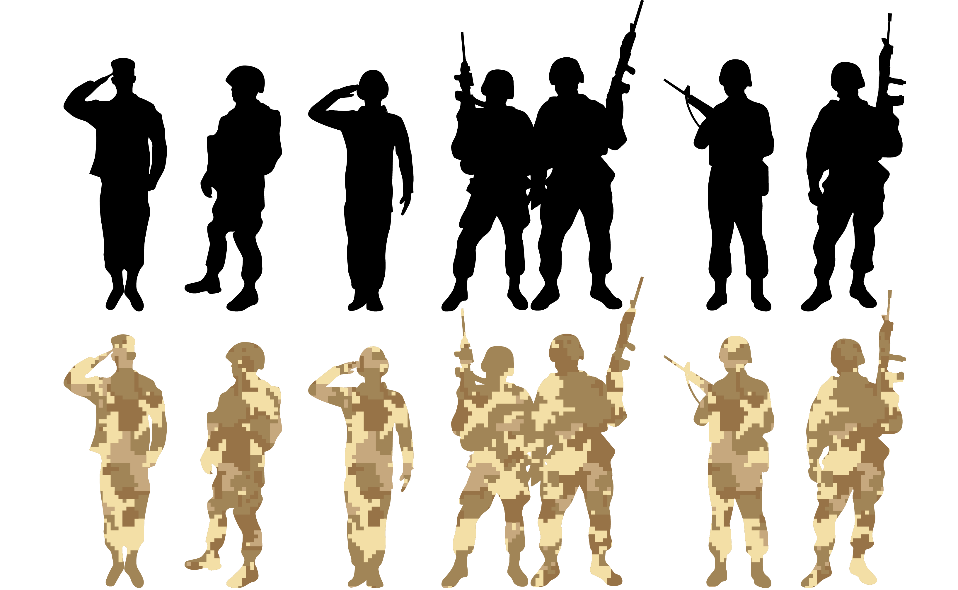 Vector Army PNG Pic