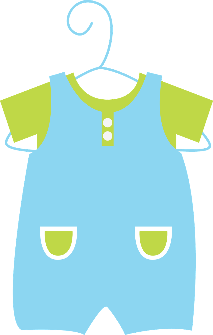 Vector Baby Clothes PNG Image Background