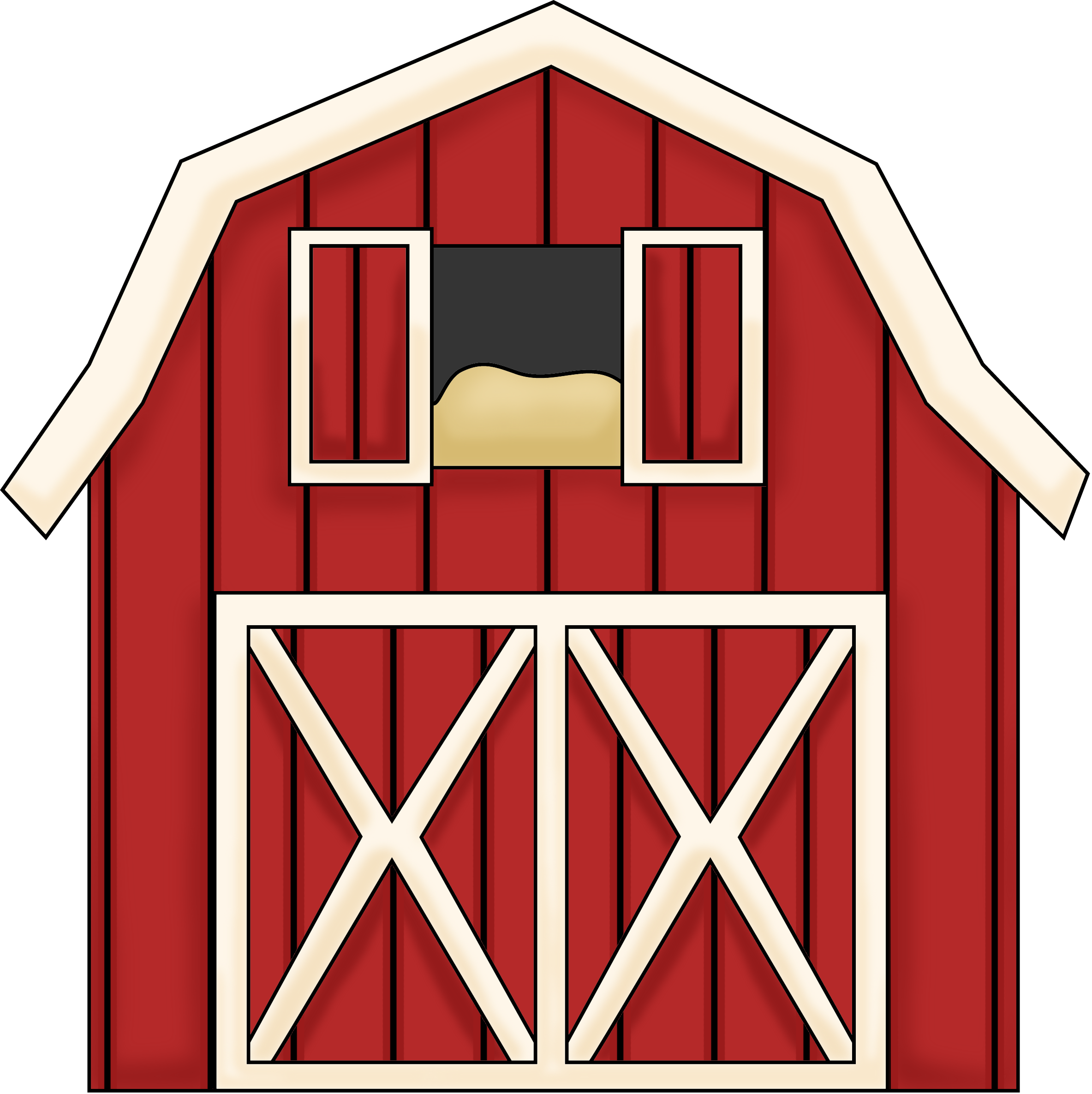 Vector Barn PNG Image Background