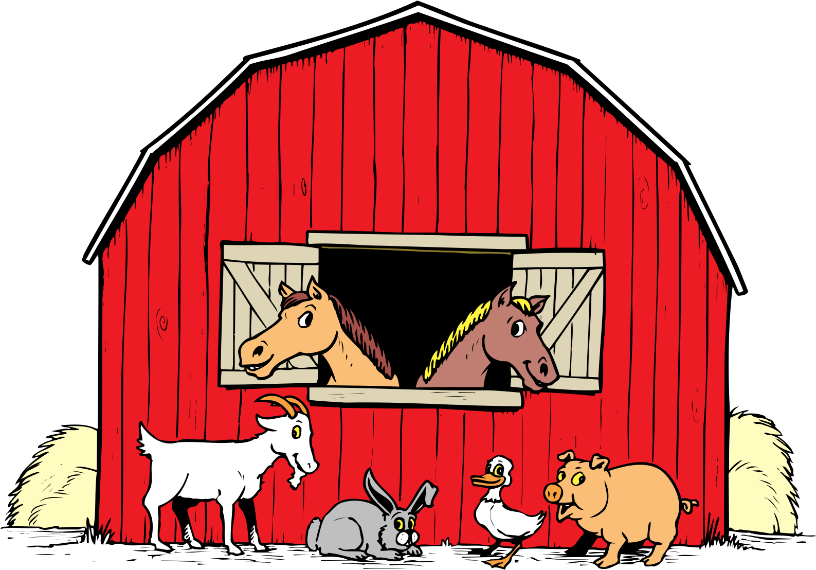 Vector Barn PNG Transparent Image