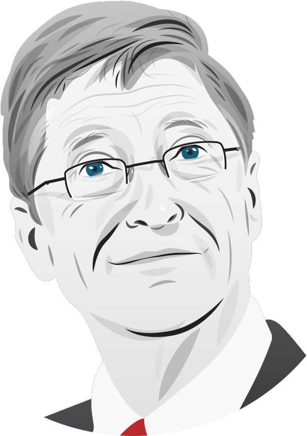Vektor Bill Gates Transparentes Bild