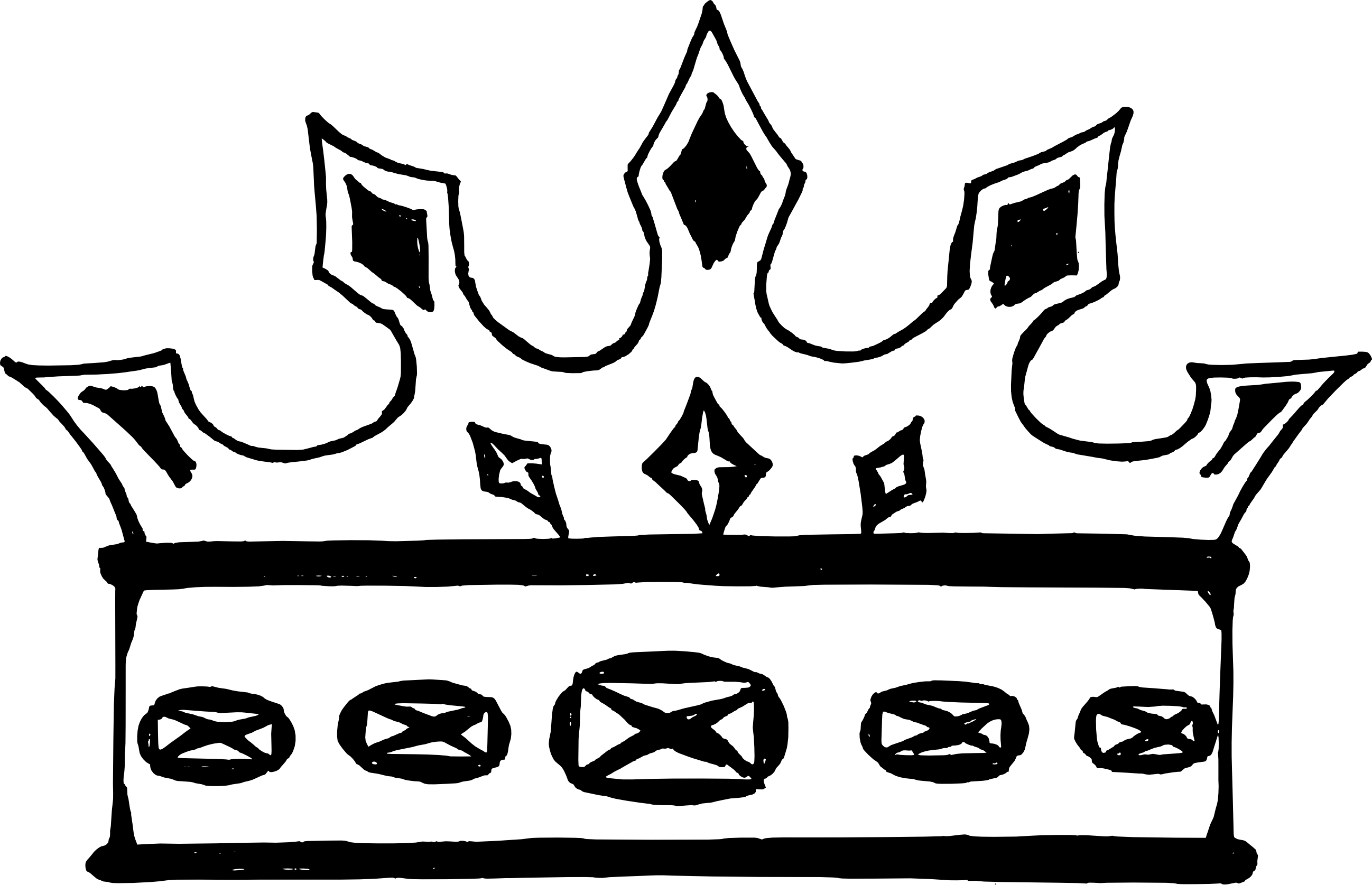 Vector negro corona PNG descargar imagen