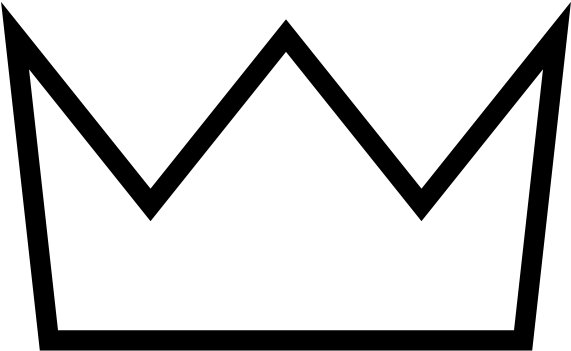 Vektor Black Crown PNG Gambar