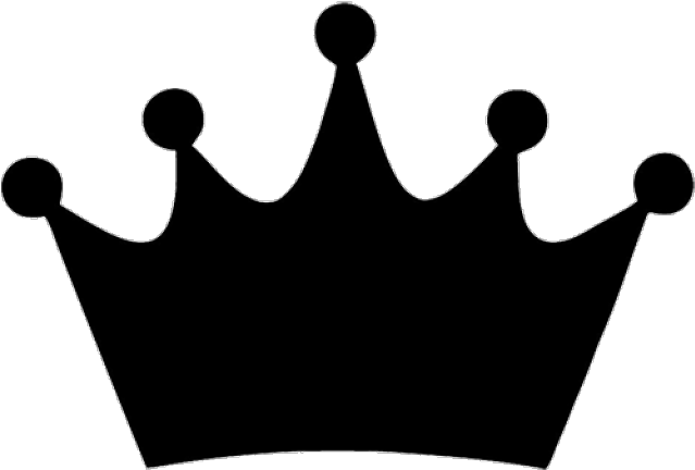 Vector Black Crown PNG Transparent Image
