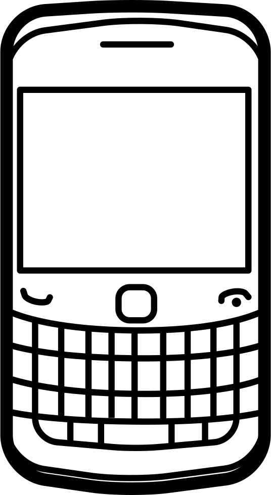 Vector Blackberry Mobile Gratis PNG-Afbeelding