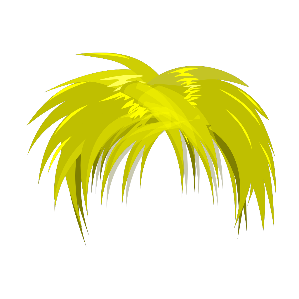 Vector Blonde Hair PNG Image Background