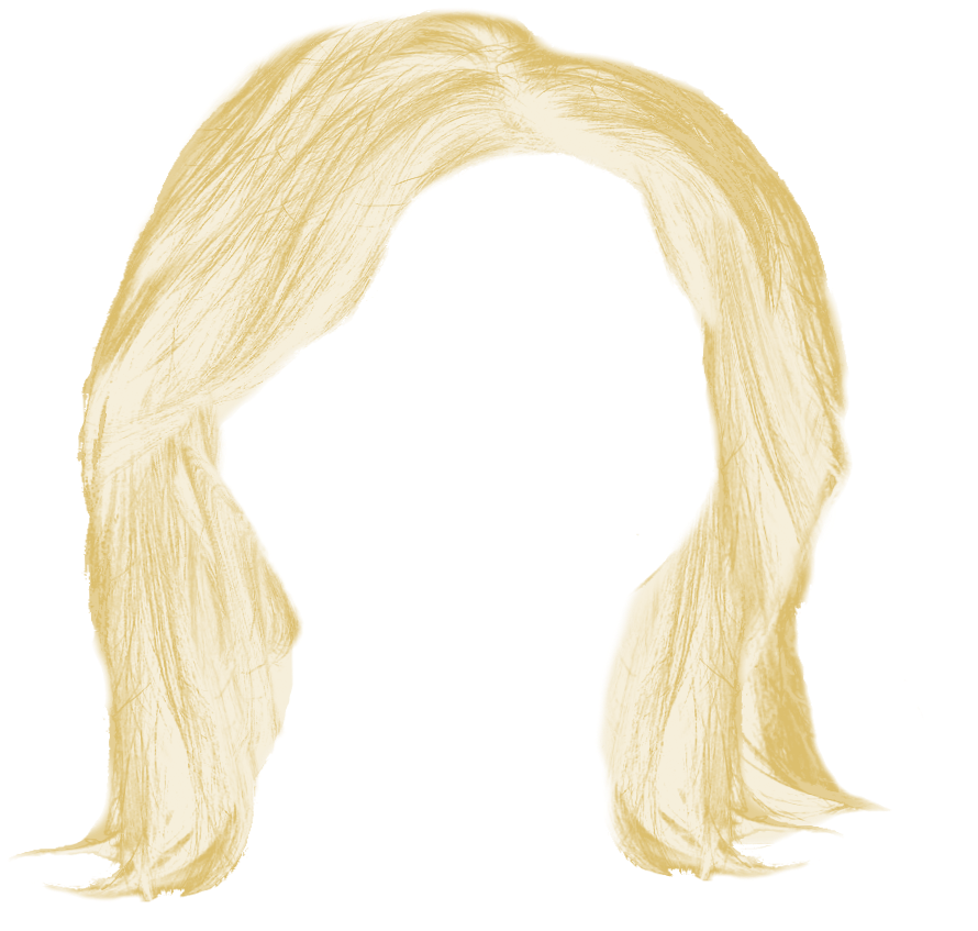 Vector Blonde Hair PNG Image