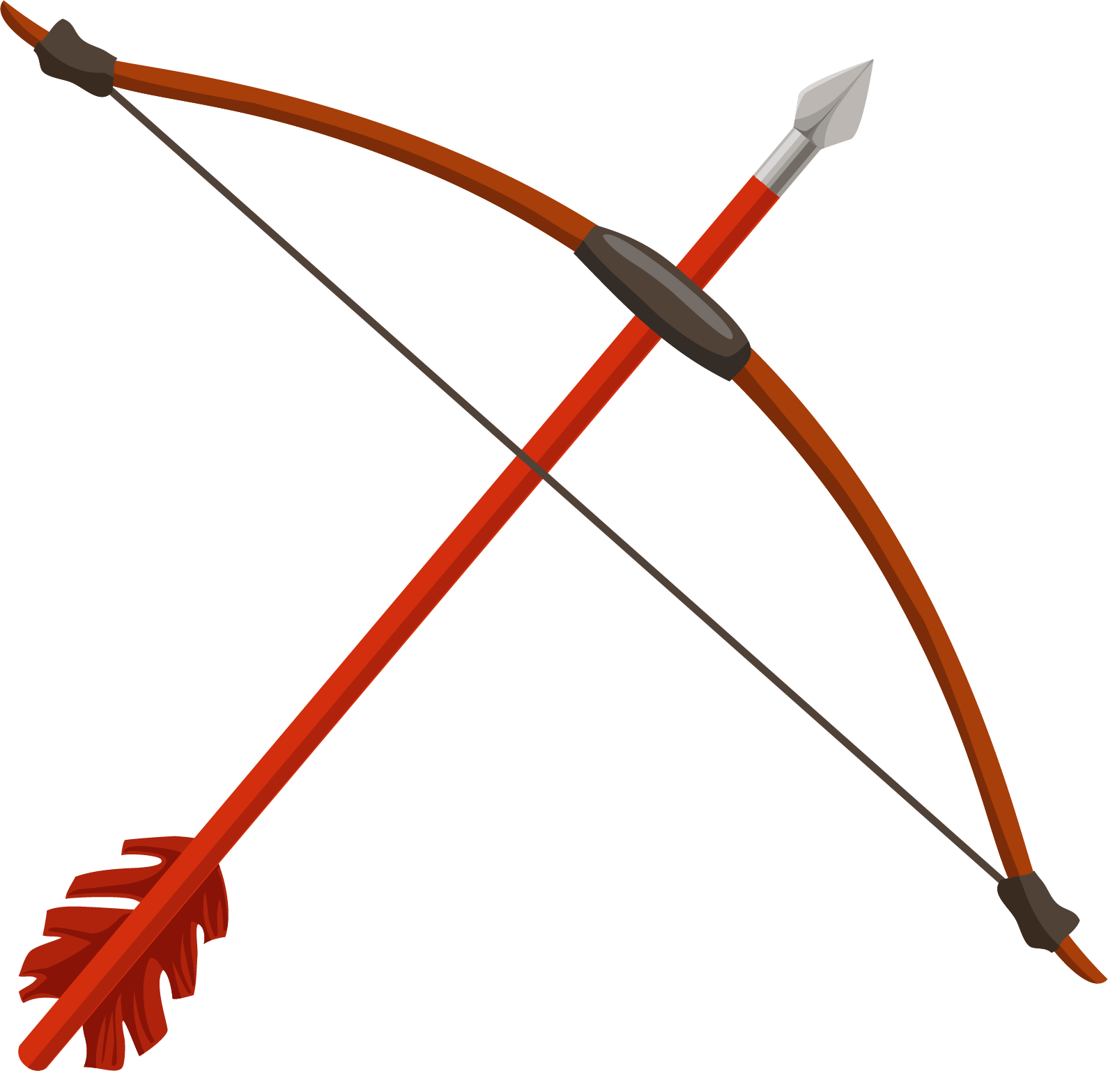 Vector Bow And Arrow Free PNG Image