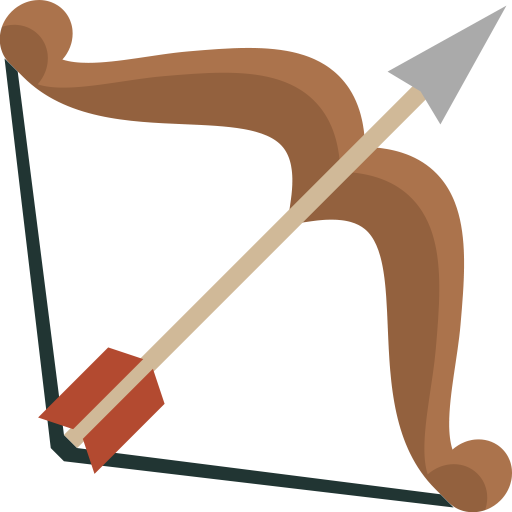 Vector Bow And Arrow PNG Pic