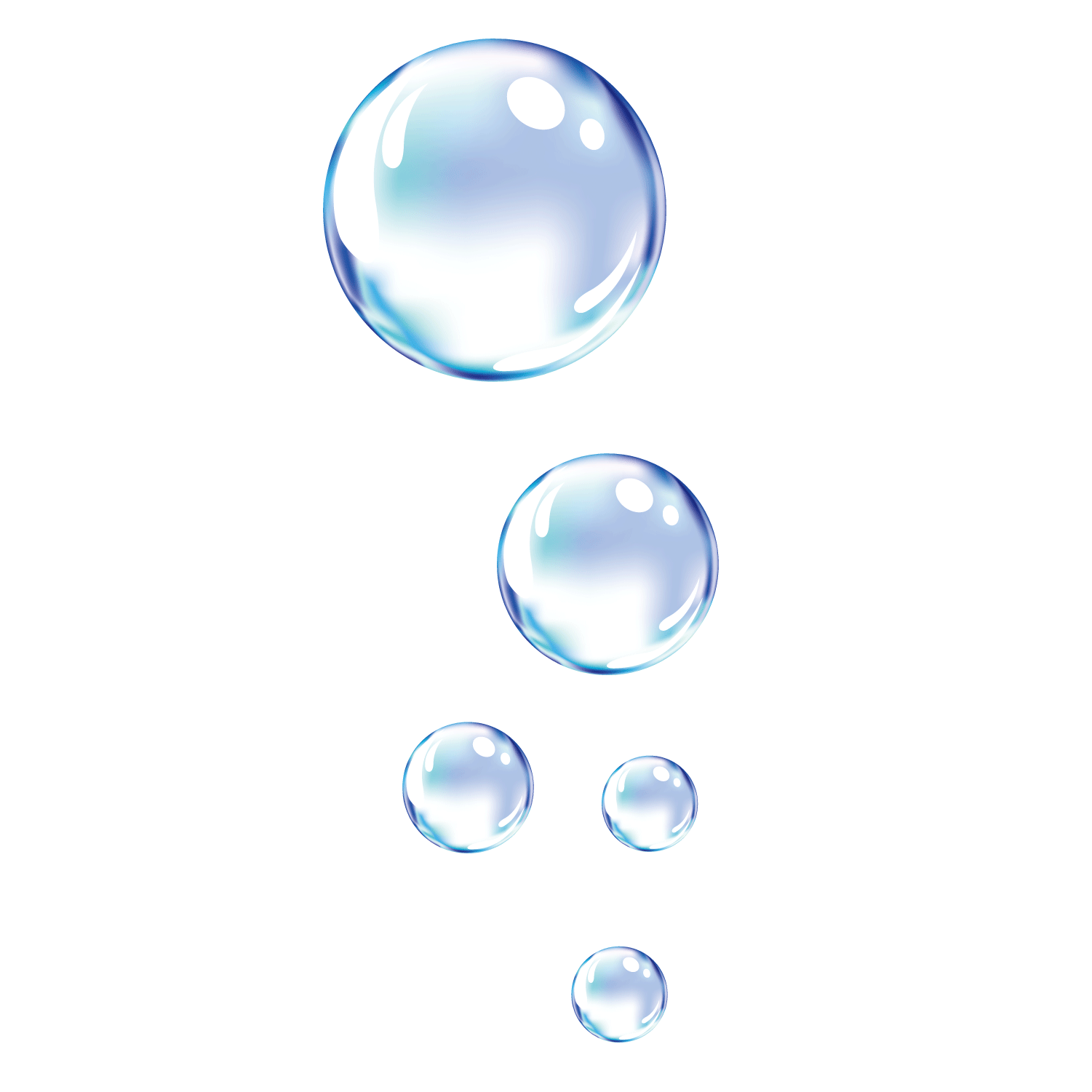 Vector Bubbles Free PNG Image