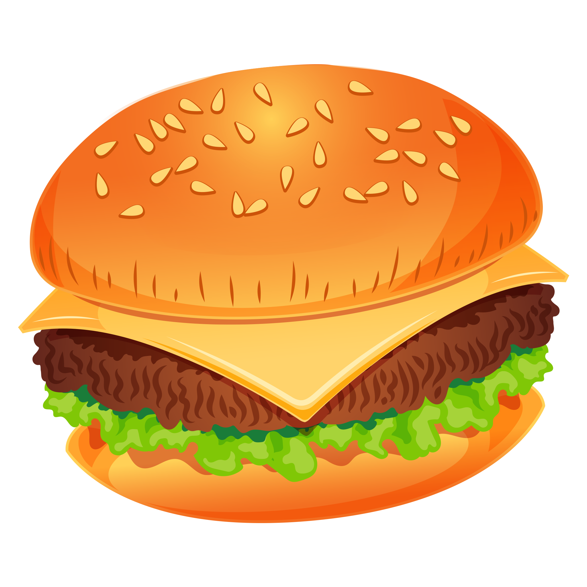 Foto di PNG sandwich di Burger di vettore