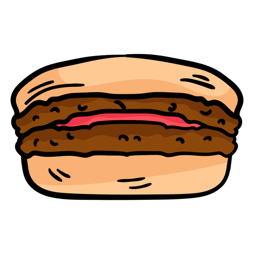 Vector Burger Sandwich PNG Transparent Image