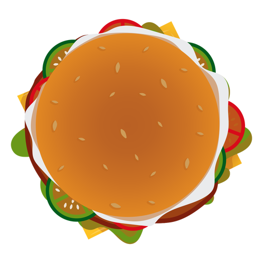 Immagine Trasparente del panino di Burger di vettore