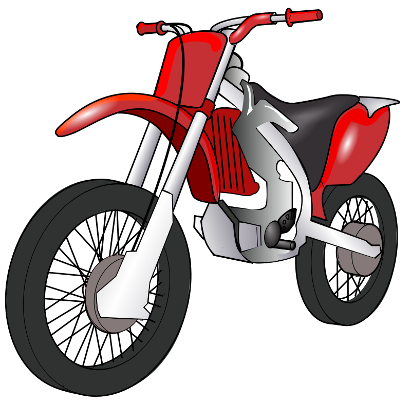 Photo de PNG de motocross de ruedas de vector