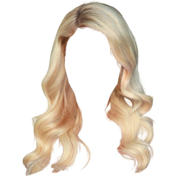 Women Blonde Wig PNG Image Background