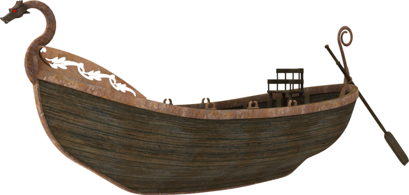 Immagine Trasparente della barca di legno