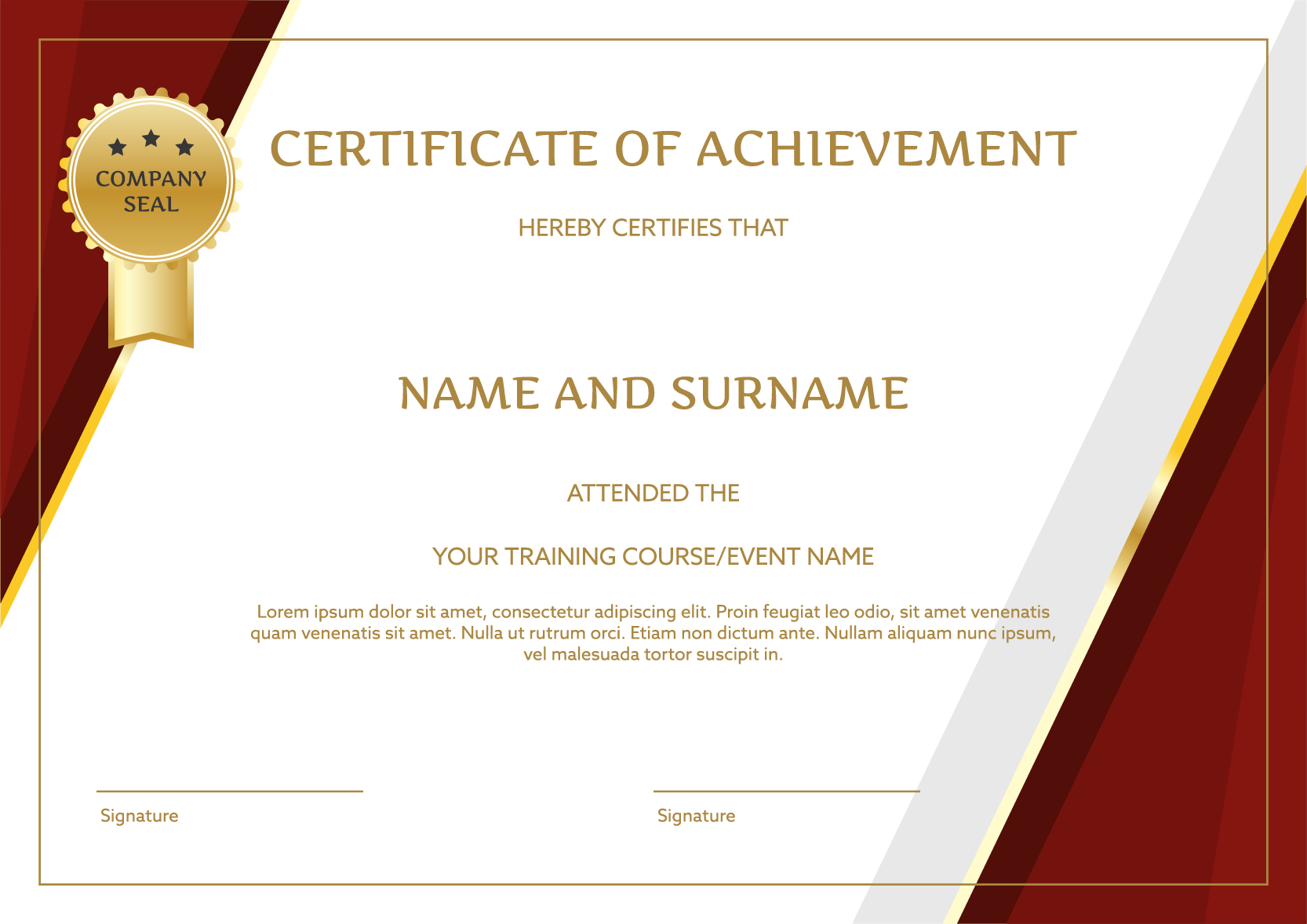 Appreciation Certificate Free PNG Image