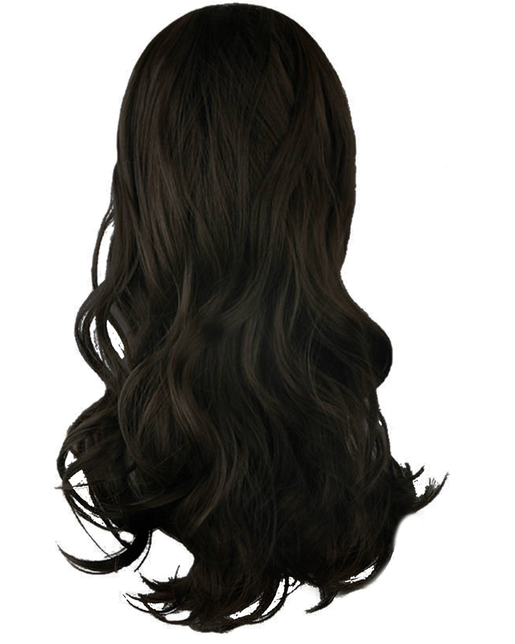 Black Curly Hair PNG Image