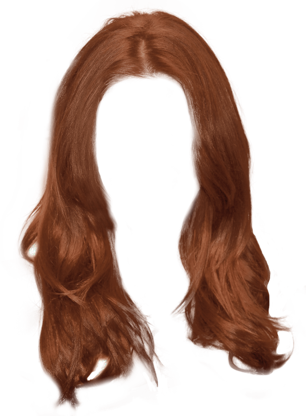 Brown Curly Hair PNG Image