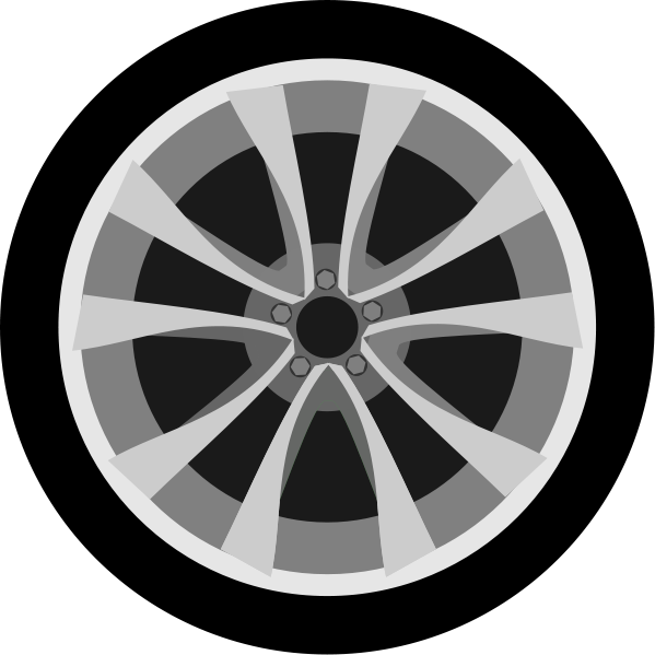 Car Wheel PNG Transparent Image