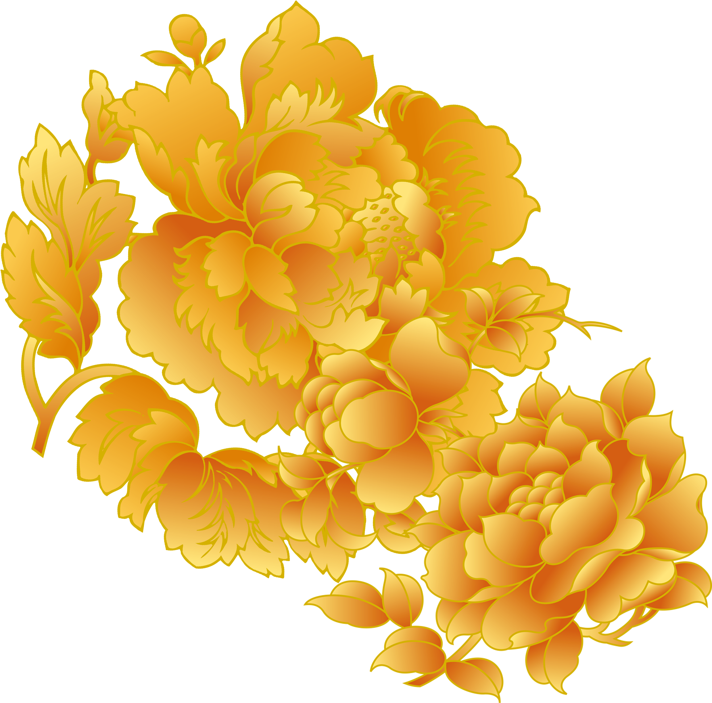 Flor chinesa PNG clipart