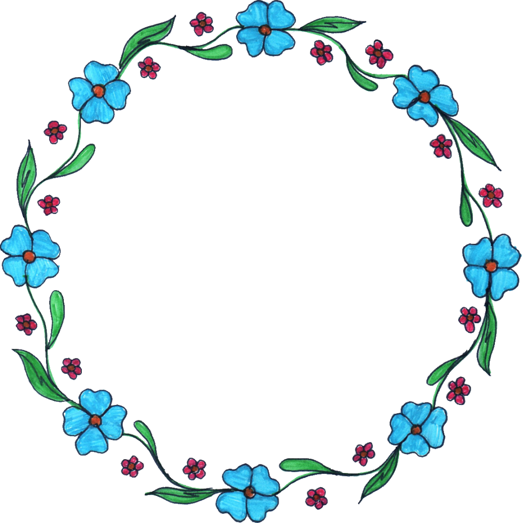 Circle Frame Wreath PNG Photo