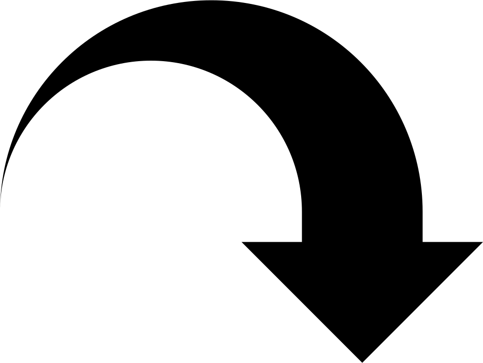 Immagine di PNG freccia curva verso il basso