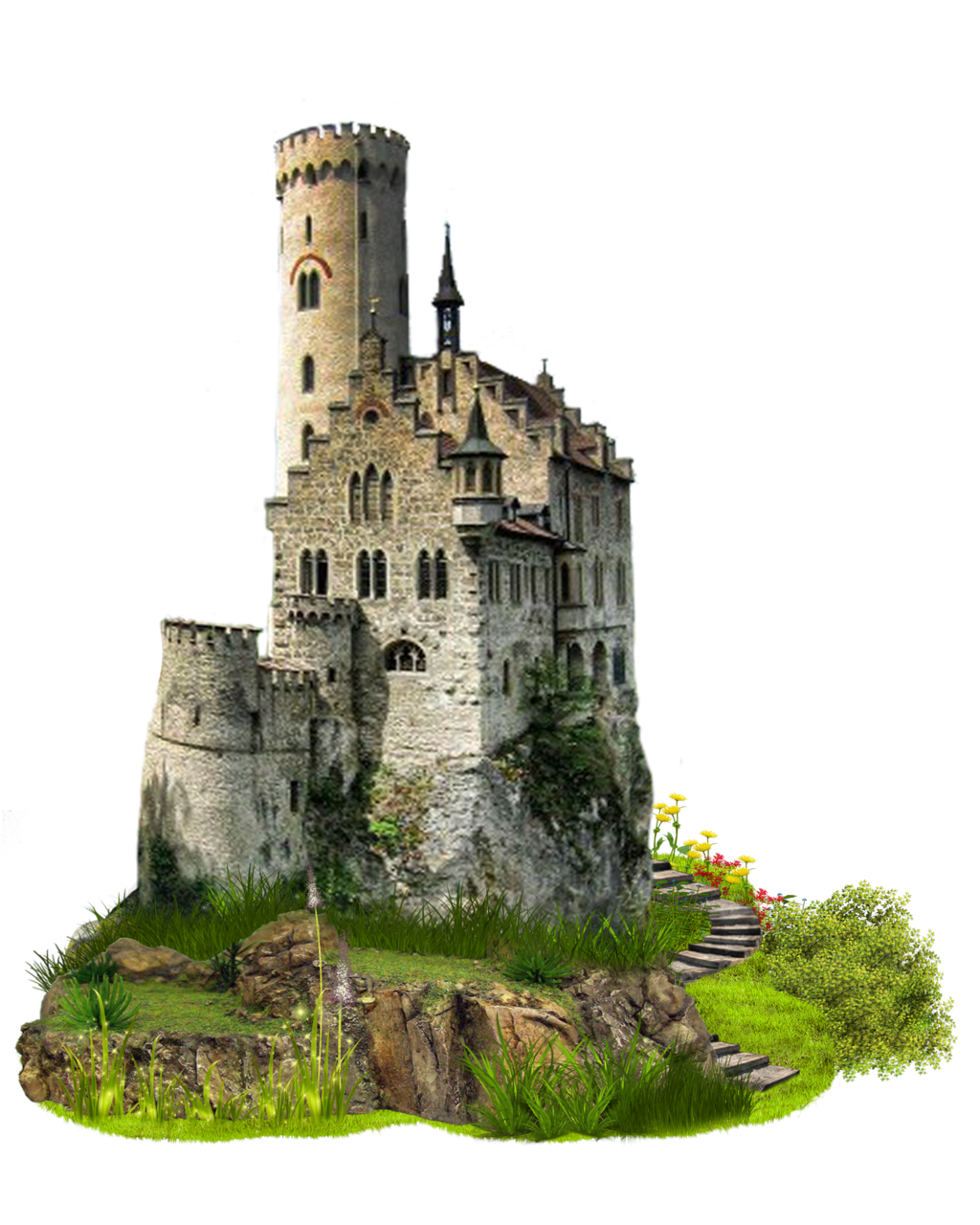 Immagine Trasparente del vecchio castello del castello