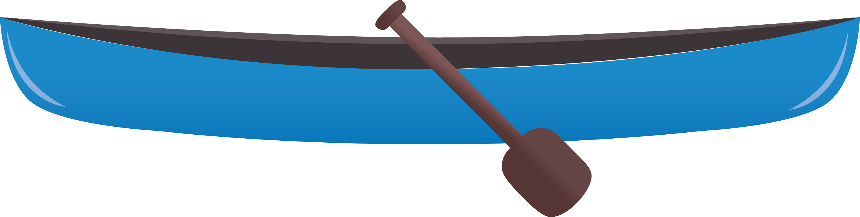 Immagine del PNG libera della canoa di vettore