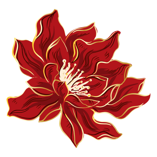 Vector Chinese Flower PNG Transparent Image