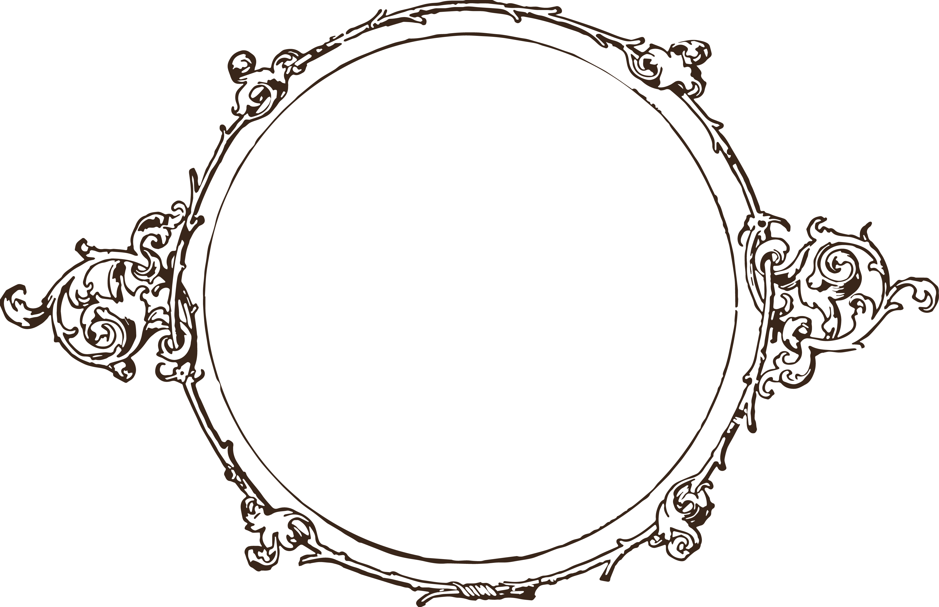 Vector Circle Frame PNG Transparent Image