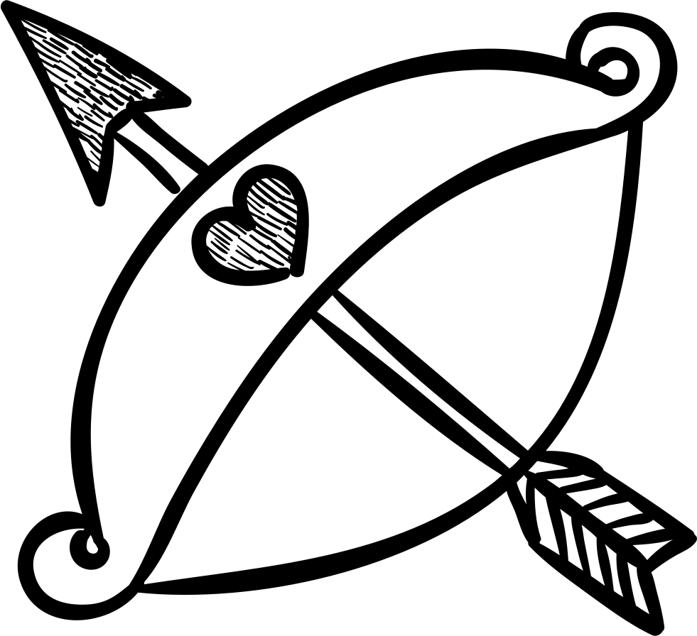 Immagine del PNG della freccia del cupid di vettore