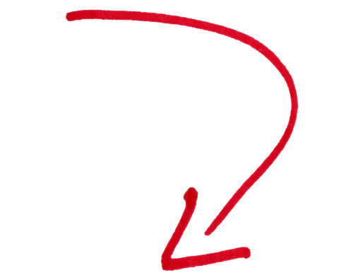 Immagine di PNG della freccia curva di vettore