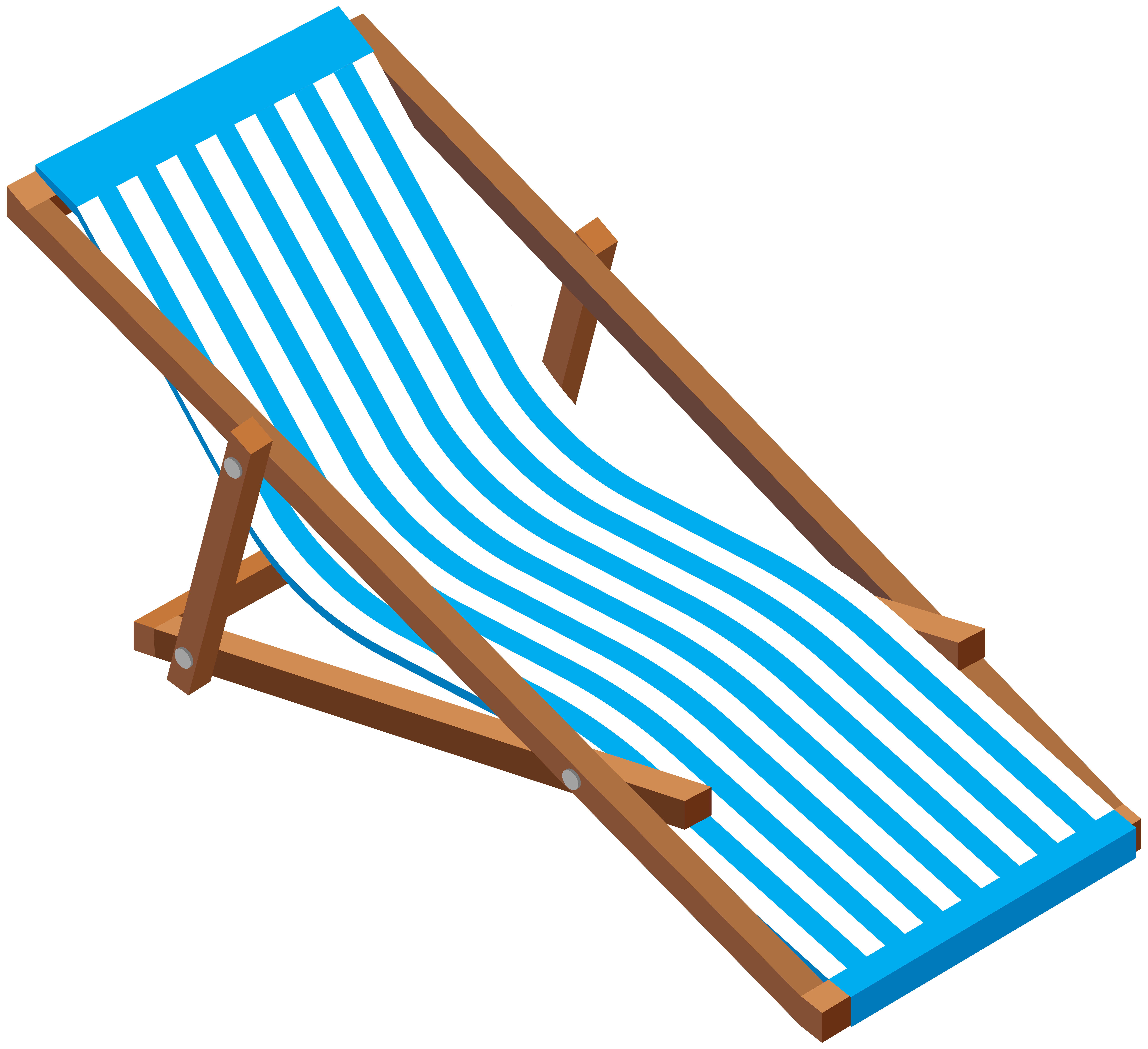 Wooden Chaise Longue PNG Download Image