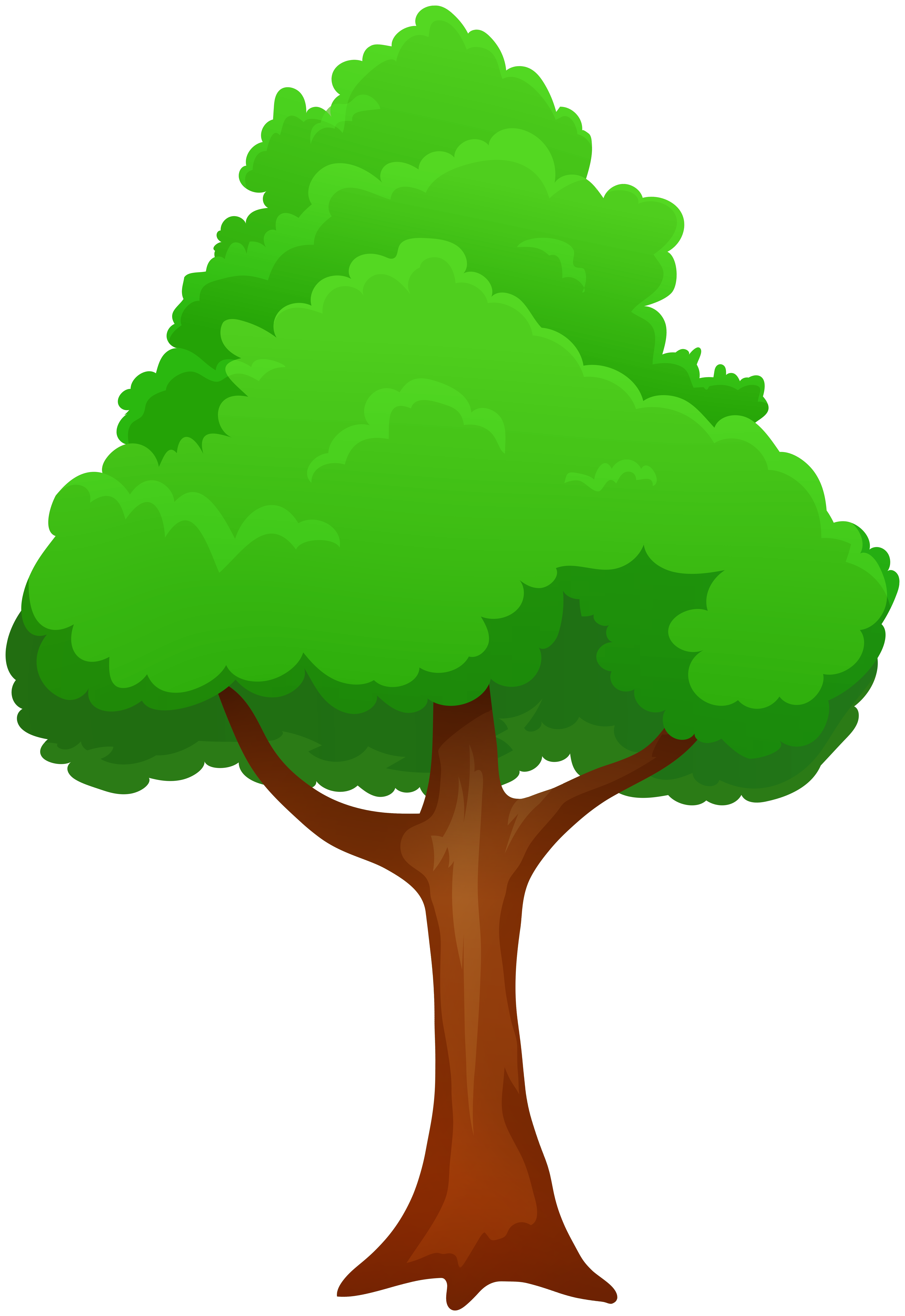 Мультфильм дерево прозрачный фон PNG