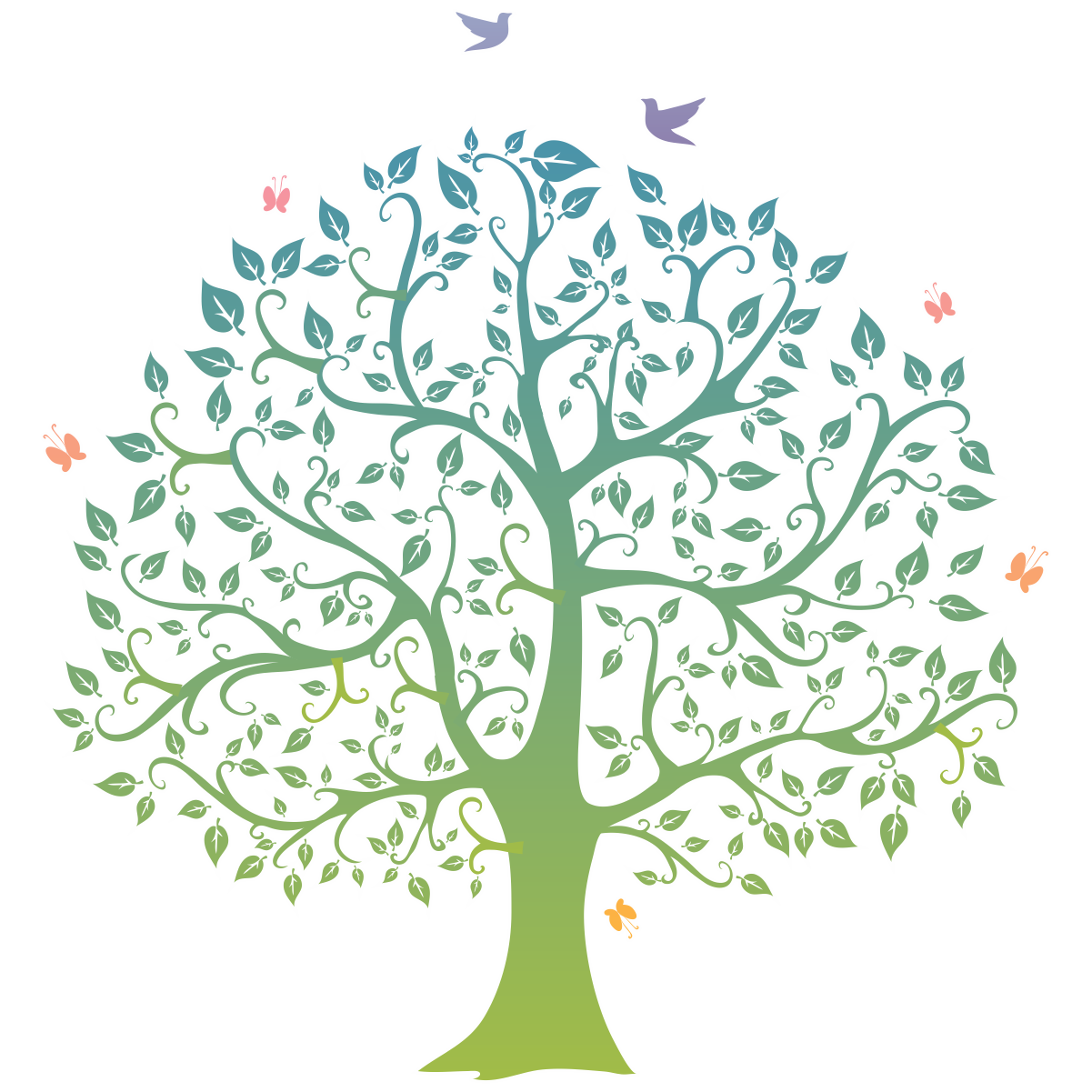 Clipart Tree Family Reunion PNG
