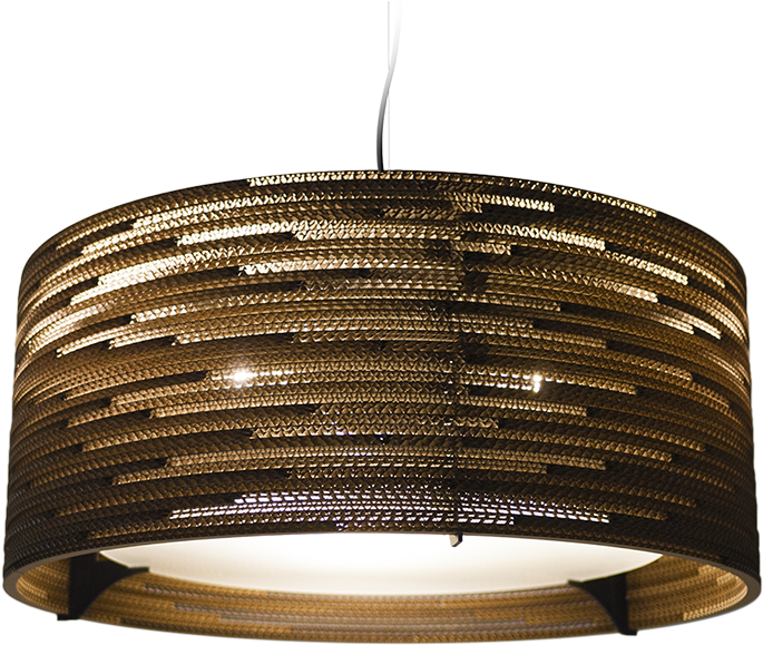 Drum Scrap-Light Natural Hanglamp Lampenkap PNG