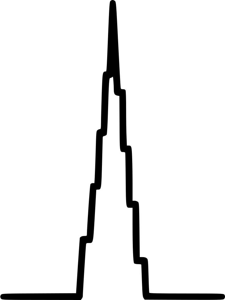 Foto PNG della siluetta di Dubai