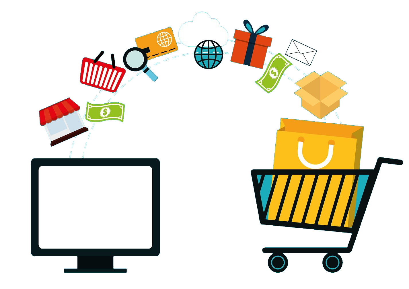 E-Commerce PNG Image Background