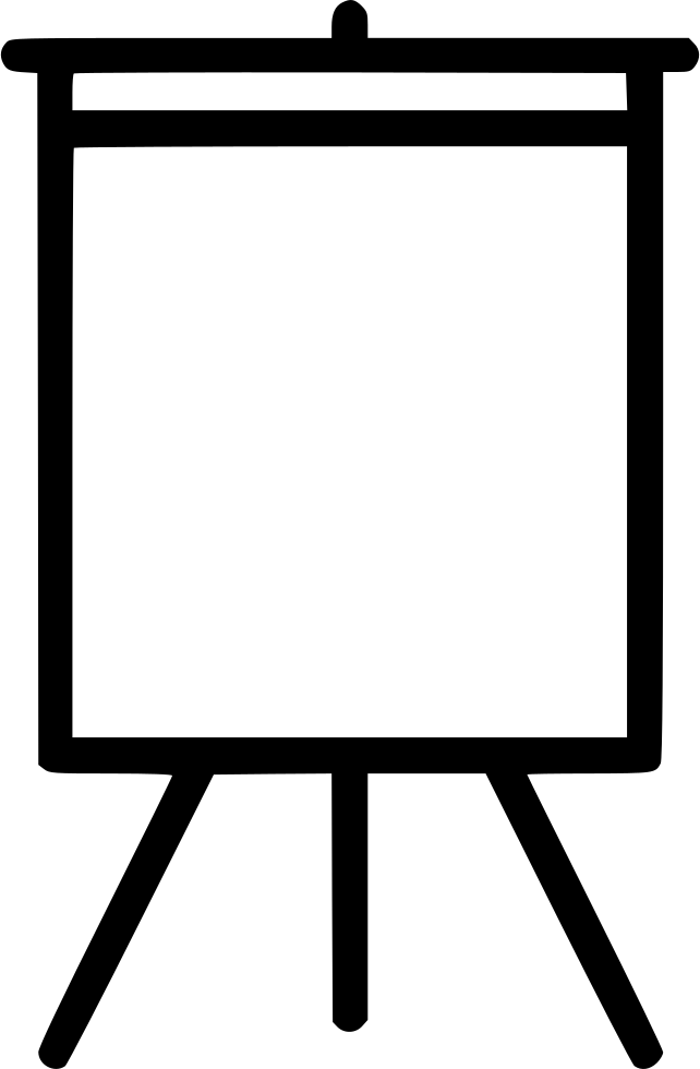 Easel Silhouette PNG Pic HQ