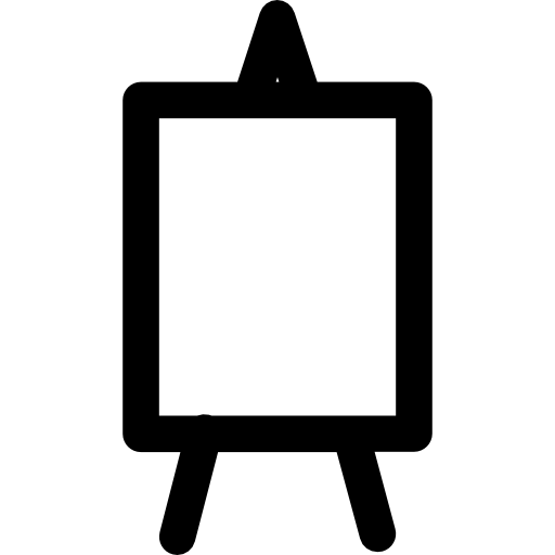 Easel Silhouette PNG Pic